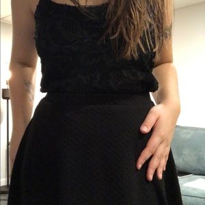 Tops - Floral Black Lace Tank Tops - Floral Black Lace Tank